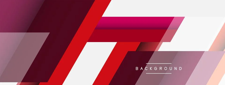 Vector background. Abstract overlapping color lines design with shadow effects 스톡 일러스트