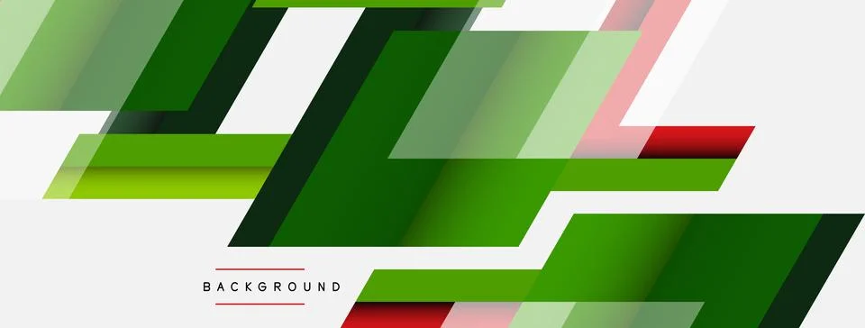 Vector background. Abstract overlapping color lines design with shadow effects Illustrazione stock