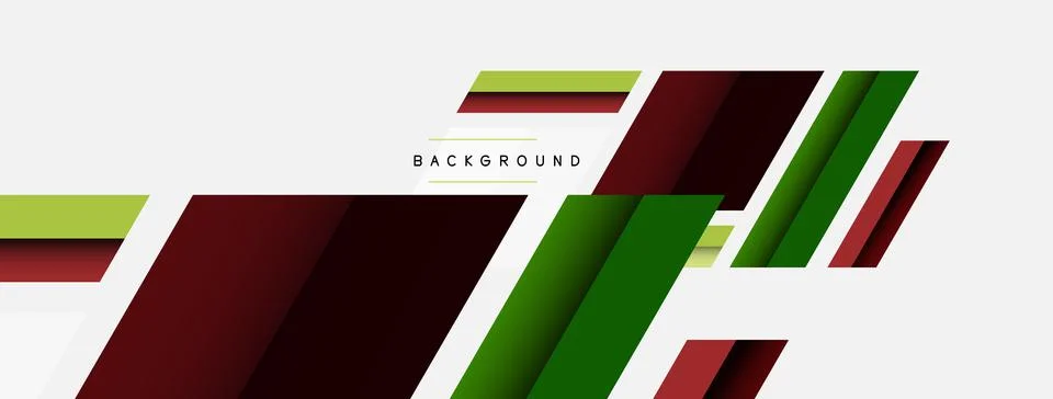 Vector background. Abstract overlapping color lines design with shadow effects 스톡 일러스트