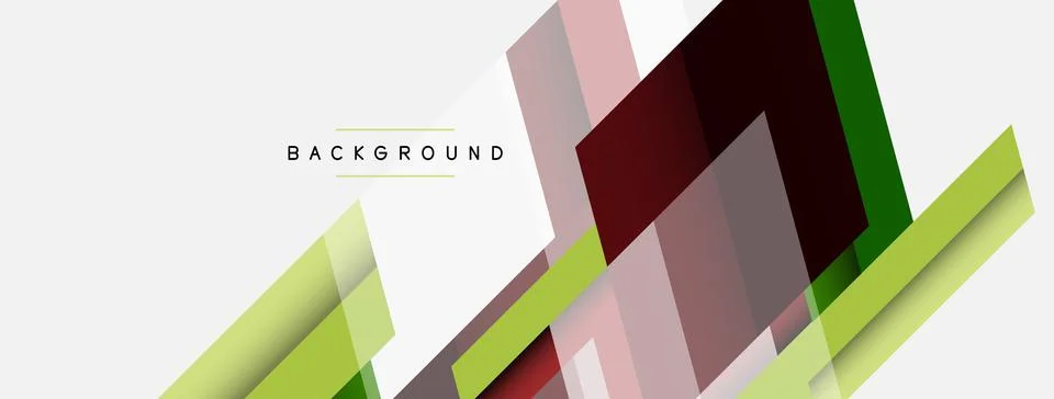 Vector background. Abstract overlapping color lines design with shadow effects Stockillustratie