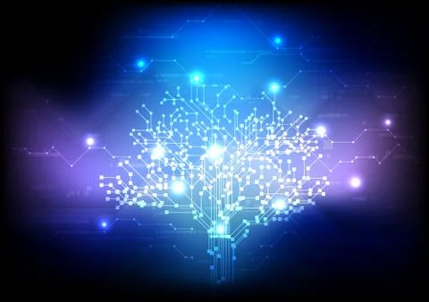 Vector background abstract technology communication data science Illustrazione stock