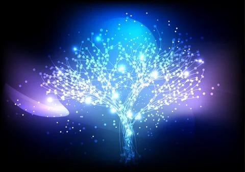 Vector background abstract technology communication data science Illustrazione stock