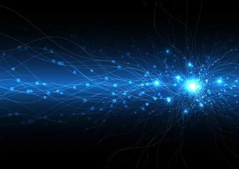 Vector background abstract technology communication data Science Illustrazione stock