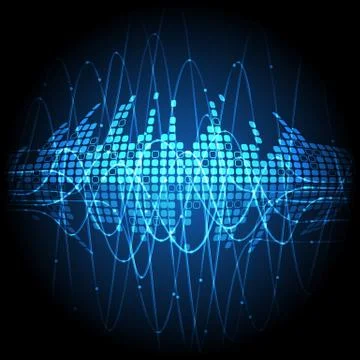 Vector background abstract technology communication data Science Illustrazione stock