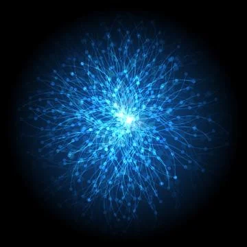 Vector background abstract technology communication data Science Illustrazione stock