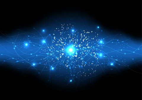 Vector background abstract technology communication data Science Stock Illustration