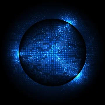 Vector background abstract technology communication data Science Stock Illustration