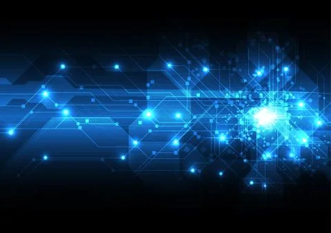Vector background abstract technology communication data Science Stock Illustration