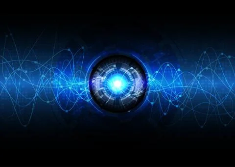 Vector background abstract technology communication data Science Stock Illustration