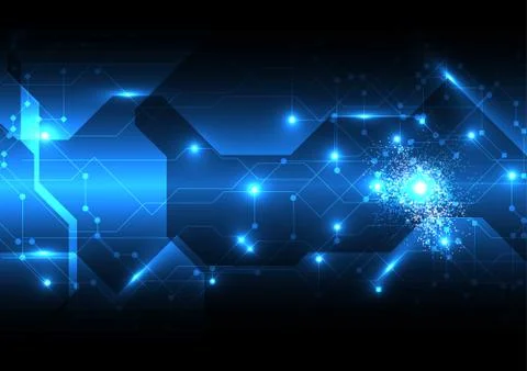 Vector background abstract technology communication data Science Stock Illustration