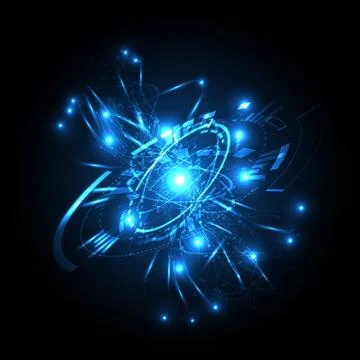 Vector background abstract technology communication data Science Stock Illustration