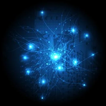 Vector background abstract technology communication data Science Stock Illustration