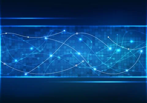 Vector background abstract technology communication data Science Illustrazione stock