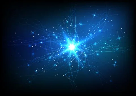 Vector background abstract technology communication data Science Stock Illustration