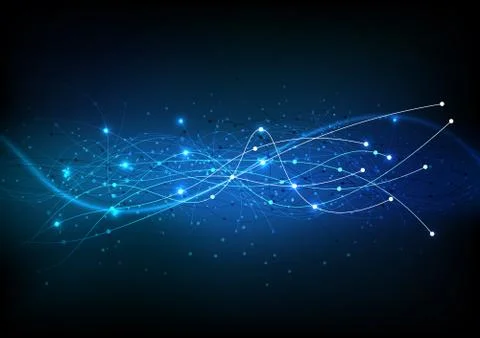 Vector background abstract technology communication data Science Stock Illustration
