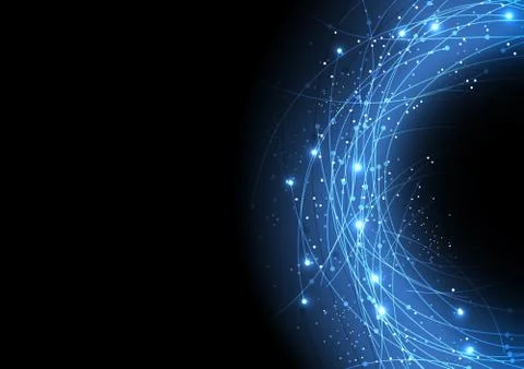 Vector background abstract technology communication data Science Stock Illustration
