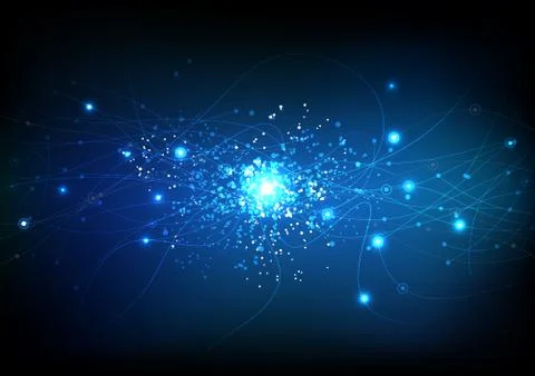 Vector background abstract technology communication data Science Stock Illustration