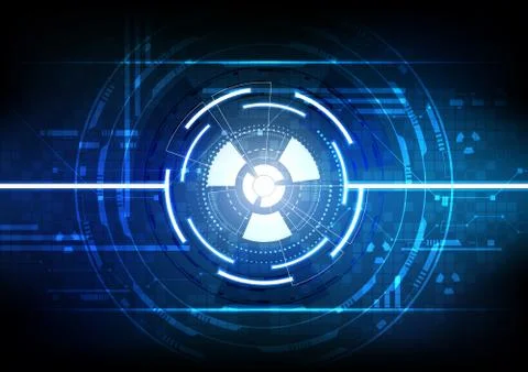Vector background abstract technology communication data Science Stock Illustration