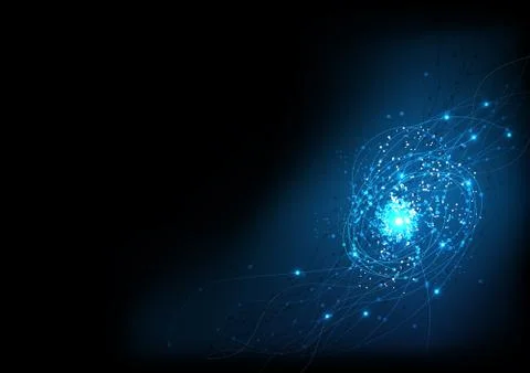 Vector background abstract technology communication data Science Illustrazione stock
