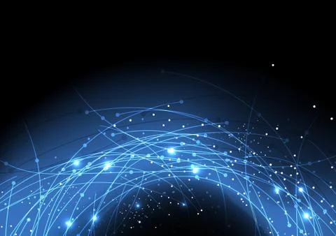 Vector background abstract technology communication data Science Stock Illustration