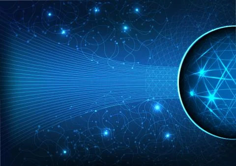 Vector background abstract technology communication data Science Stock Illustration