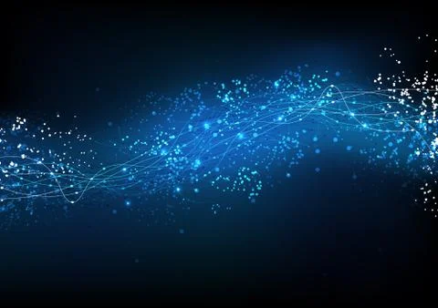 Vector background abstract technology communication data Science イラスト素材