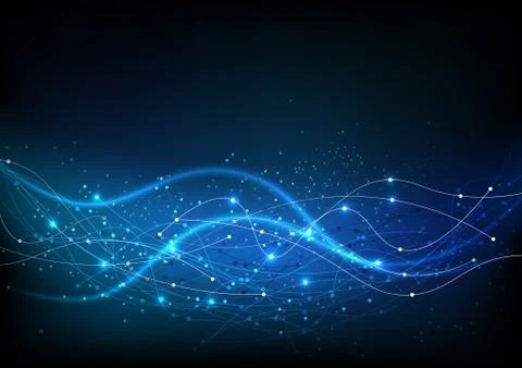 Vector background abstract technology communication data Science Stock Illustration