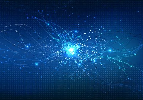 Vector background abstract technology communication data Science Illustrazione stock