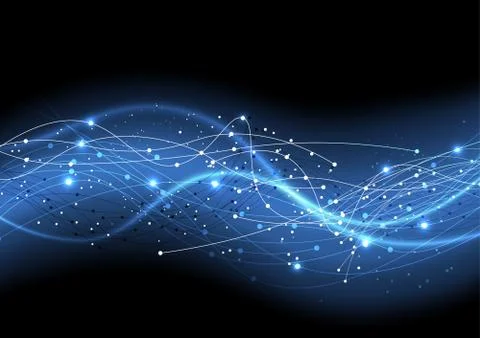 Vector background abstract technology communication data Science Stock Illustration