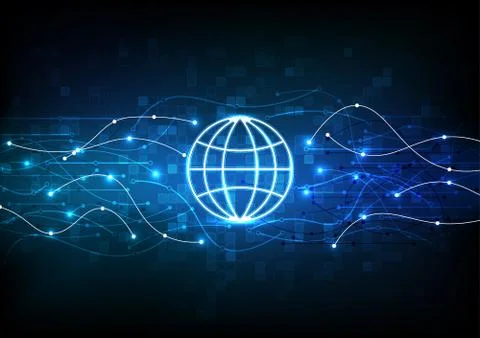 Vector background abstract technology communication data Science Stock Illustration