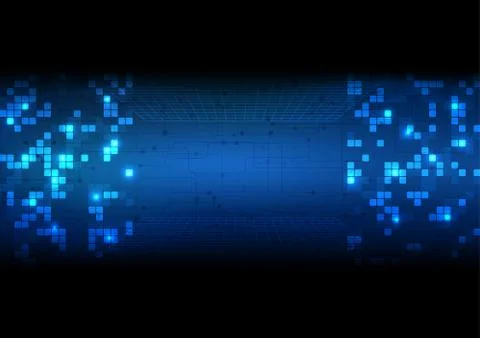 Vector background abstract technology communication data Science Illustrazione stock