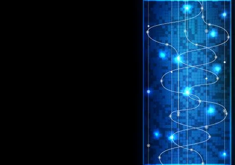 Vector background abstract technology communication data Science Stock Illustration