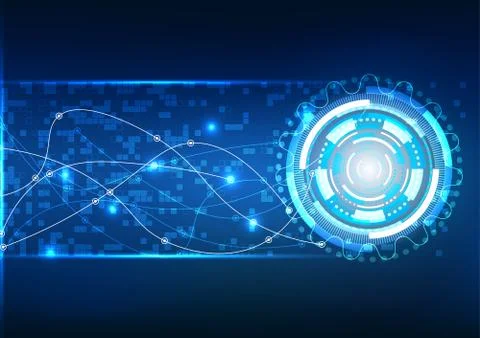 Vector background abstract technology communication data Science Stock Illustration