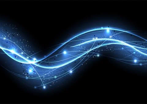 Vector background abstract technology communication data Science Illustrazione stock