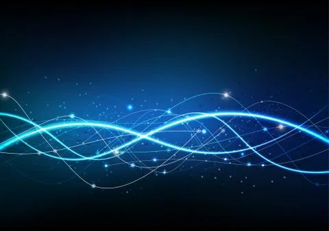 Vector background abstract technology communication data Science Stock Illustration