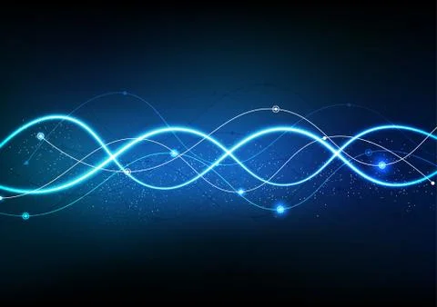 Vector background abstract technology communication data Science Illustrazione stock