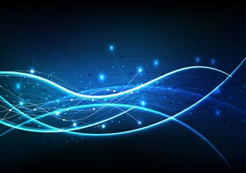 Vector background abstract technology communication data Science Illustrazione stock