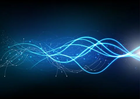 Vector background abstract technology communication data Science Illustrazione stock