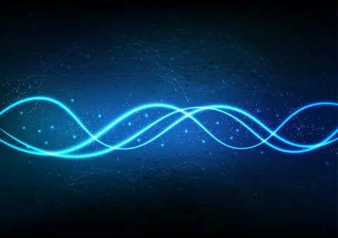 Vector background abstract technology communication data Science Stock Illustration