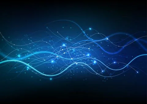 Vector background abstract technology communication data Science Stock Illustration