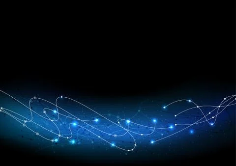 Vector background abstract technology communication data Science Stock Illustration