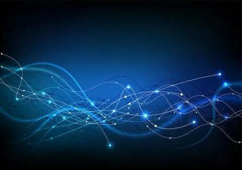 Vector background abstract technology communication data Science Illustrazione stock