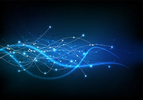 Vector background abstract technology communication data Science Illustrazione stock