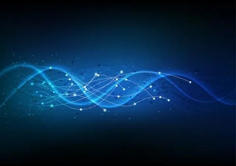 Vector background abstract technology communication data Science Stock Illustration