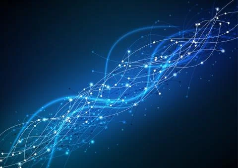 Vector background abstract technology communication data Science Stock Illustration