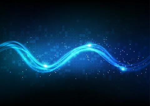 Vector background abstract technology communication data Science Stock Illustration