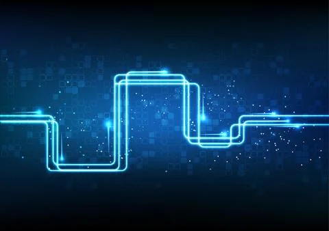 Vector background abstract technology communication data Science Illustrazione stock