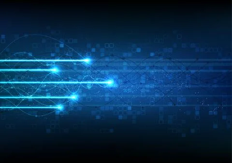 Vector background abstract technology communication data Science Stock Illustration