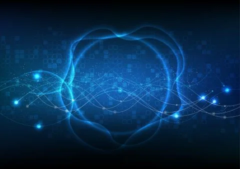 Vector background abstract technology communication data Science Stock Illustration