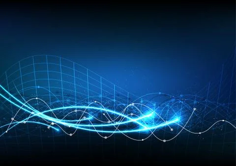 Vector background abstract technology communication data Science Stock Illustration